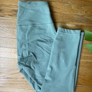 Lululemon Wunder Train crop 23” Leggings Size 8. Sage green, like new!